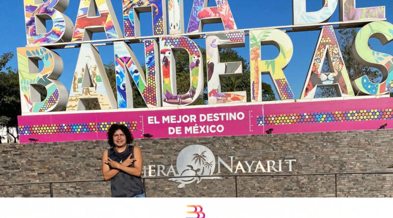 Por primera vez alguien se baja a tomarse foto en las letras de Bahía