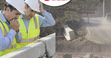 Cae TRABE que iba a formar parte del nuevo puente en La Desembocada