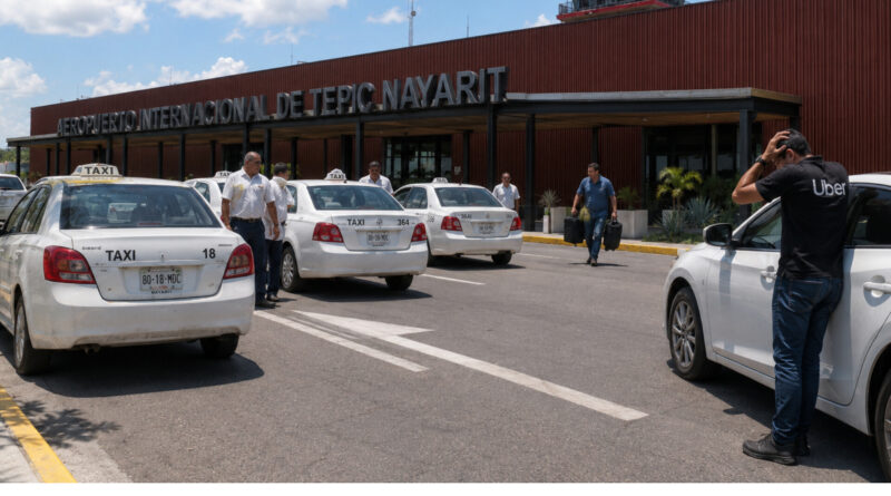 Aeropuerto de Tepic no permitirá uso de Uber
