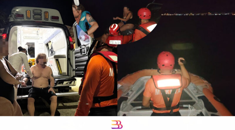 Turistas extranjeros QUEDARON VARADOS frente a Bucerías y fueron rescatados